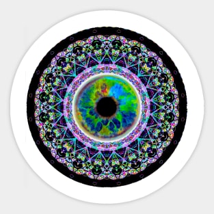 William Morris Style Eyeball Decoration Sticker